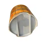Bồn tắm gỗ Pơ Mu dáng tròn ảnh 5