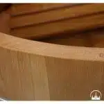 Bồn tắm gỗ sồi kiểu tròn ảnh 4