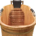 Bồn tắm gỗ thông cao cấp ảnh 4