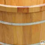 Bồn tắm gỗ Pơ Mu bo viền cao cấp ảnh 4
