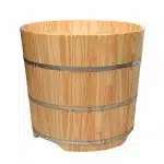 Bồn tắm tròn gỗ thông tại Xưởng Bảo Long