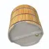 Bồn tắm tròn gỗ thông ảnh 7