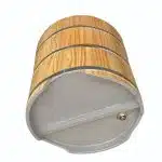 Bồn tắm tròn gỗ thông ảnh 4