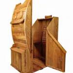 Thùng gỗ xông hơi toàn thân gỗ Pơ Mu tại Xưởng Bảo Long