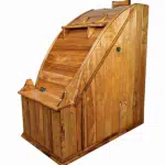 Thùng gỗ xông hơi toàn thân gỗ Pơ Mu ảnh 4