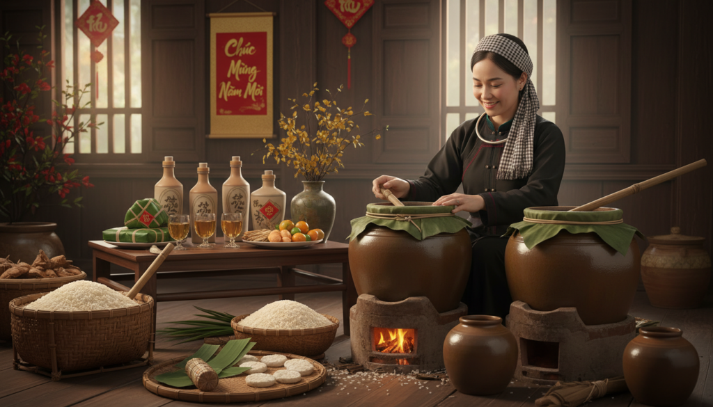 Câu chuyện văn hóa: Người Việt xưa ủ rượu Tết như thế nào?