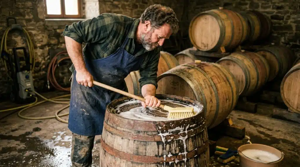 cach-ve-sinh-thung-go-soi