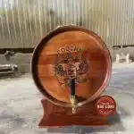 Thùng rượu gỗ sồi 50L sơn màu giả cổ ảnh 1