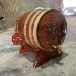 Thùng rượu gỗ sồi 50L sơn màu giả cổ tại Xưởng Bảo Long